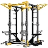 Gym use multi function double pulley cable crossover power rack machine