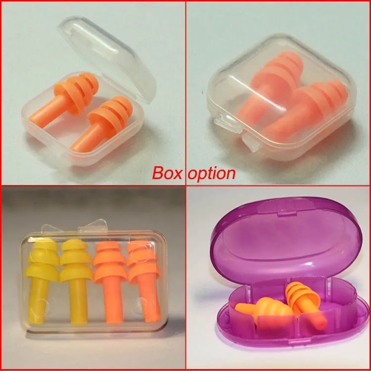 Cheap Multi Color Reusable Ear Plugs With Plastic Box Packing Silicone Ear Plugs Buy Silicone