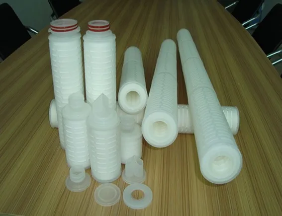 pleated polypropylene micropore membrane filter/water filter element 226/fin