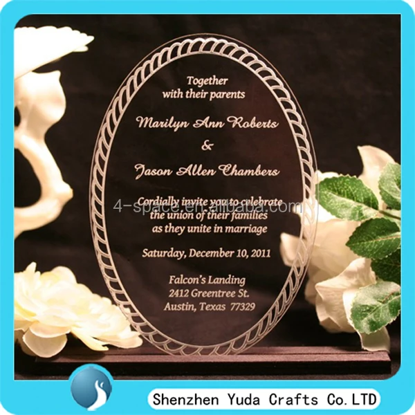 Puberty Ceremony Invitation Card,Acrylic Wedding ...