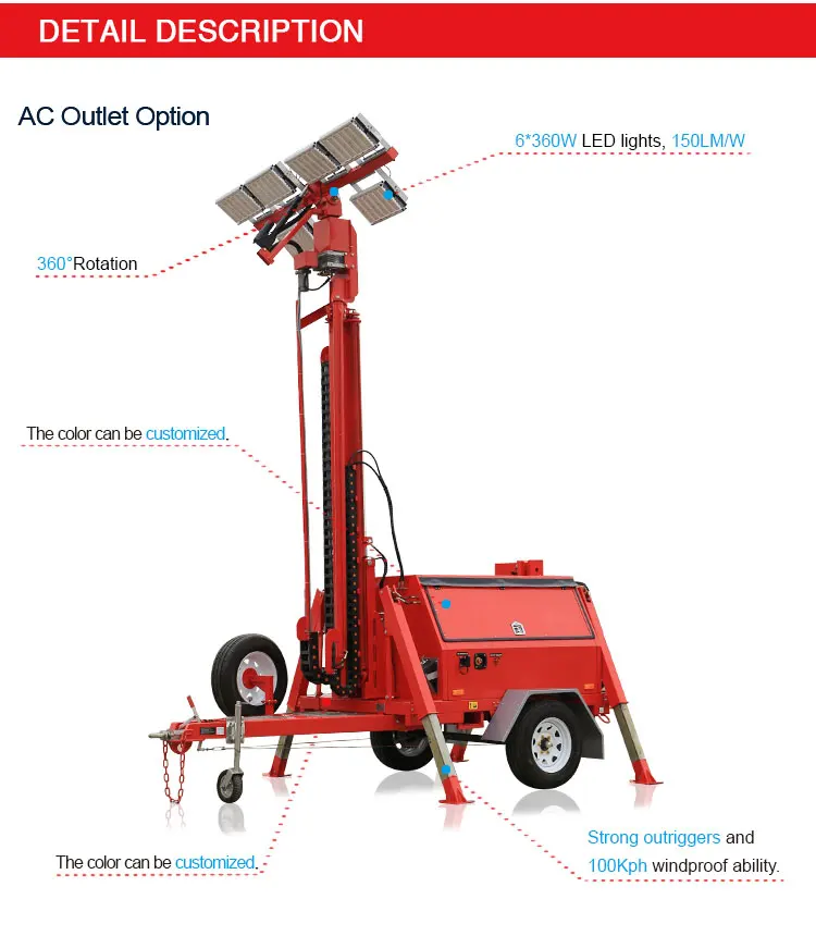 Mobile Solar Light Tower - Buy Solar Light Tower,mobile Light Tower 