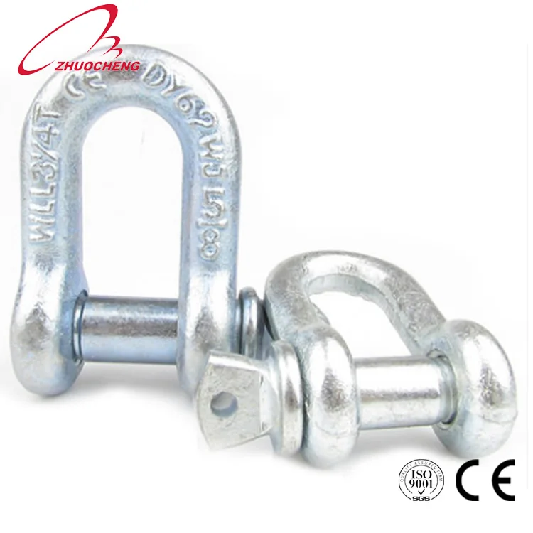 Galvanized Plated D Ring Shackle Buckle - Buy D Shackle,Small Stainless ...