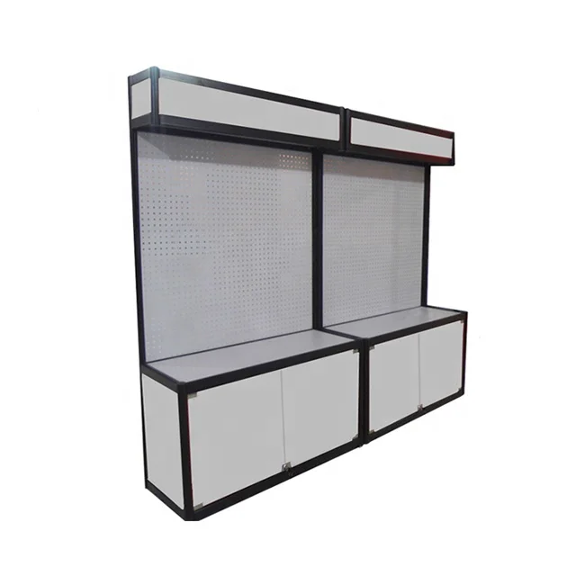 Aluminum Frame Metal Perforated Backing Product Display Floor