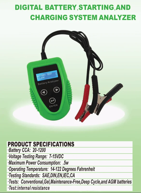 Digital Cca Battery Analyzer Tester 12v Buy Battery Analyzer,Cca