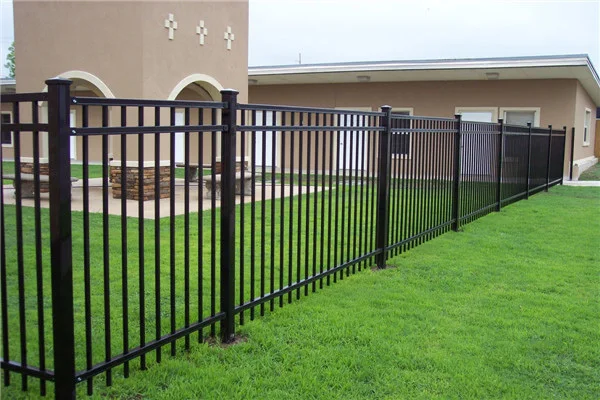 Black Galvanized Steel Fence Panels - Buy Steel Tube Fence Panels ...