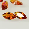 Hot sale marquise cut artificial champagne nano loose gems