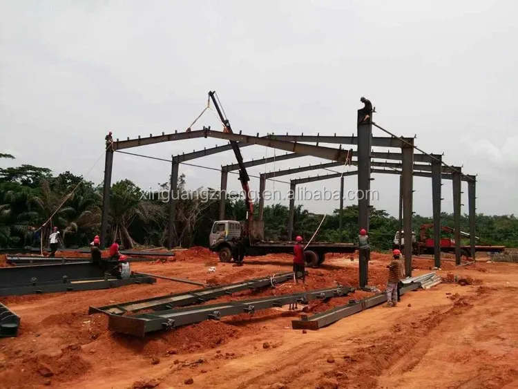 CCIC certificated prefabricated steel rice milling plant in Nigeria