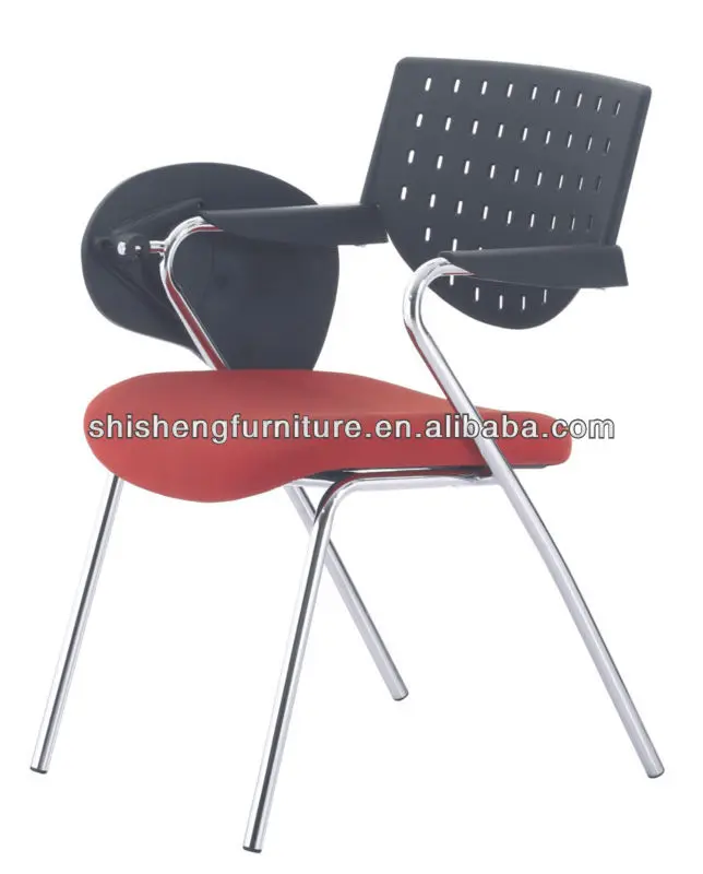 Chaise visiteur KEN avec tablette pliable similicuir conférence réunion fauteuil
