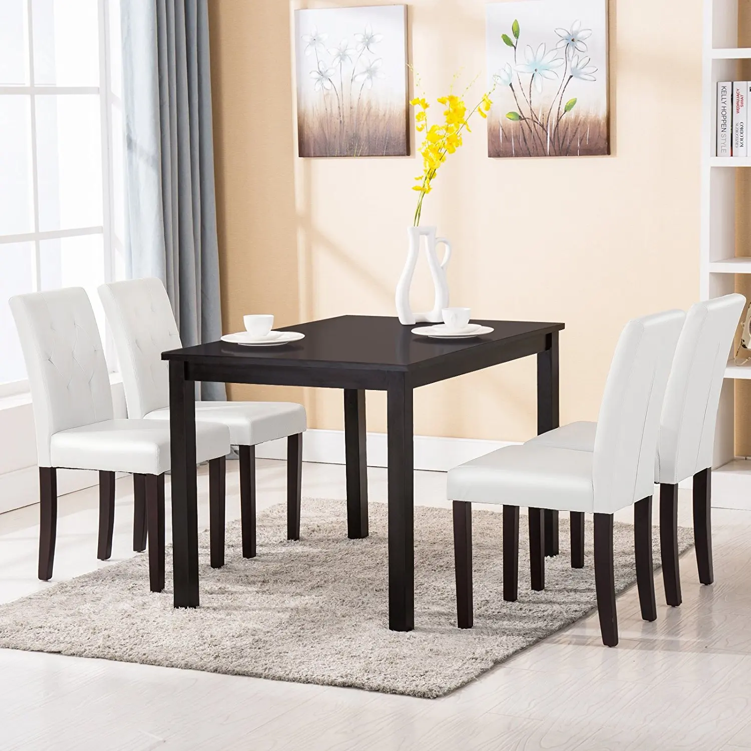 3piece counter folding dining table chairs set natural furniture for  breakfast nook or entertainment space  buy wood folding dining table set