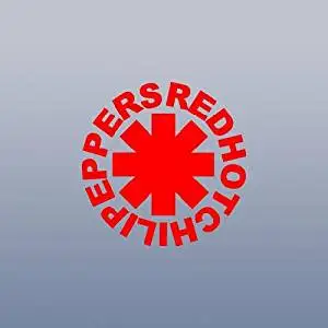 Art Window Laptop Wall Red Vinyl Decoration Decor Macbook Notebook Wall Art Die Cut Rock Band Red Hot Chili Peppers Helmet Adhesive Vinyl Home Decor Car Car Bike Sticker Auto