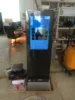 Innovative design photo booth kiosk shell for selfie taking and sharing on the known social networks interactions for loads of