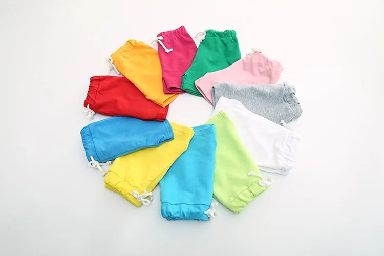 Custom Candy Color Girls Shorts Hot Summer Boys Beach Pants Shorts Kids Trousers Children Pants