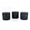 plastic body material 1oz 30ml 50ml white black plastic cosmetic cream jar for hand cream with screw top lid