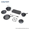 Pre-Seasoned 7 Piece Heavy Duty Cast Iron Dutch Oven Camping Cooking Set with Vintage Carrying Storage Box