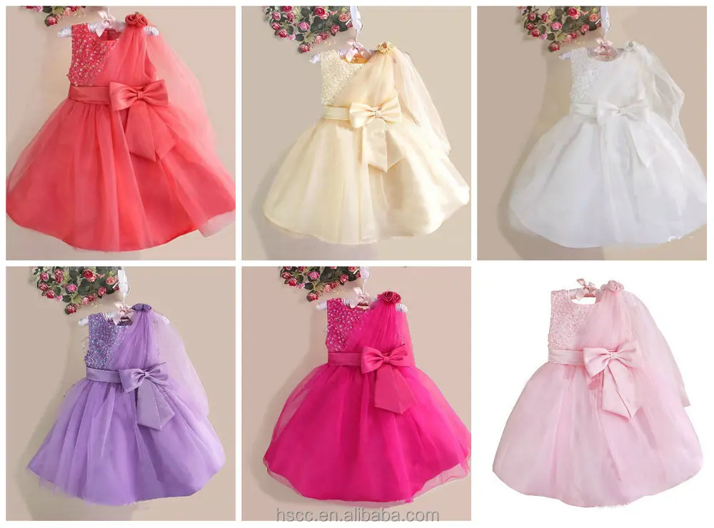 Latest Fashion Kids Rose Bowknot Dress For 3 Year Old Buy Birthday Dress For 3 Year Old,Party