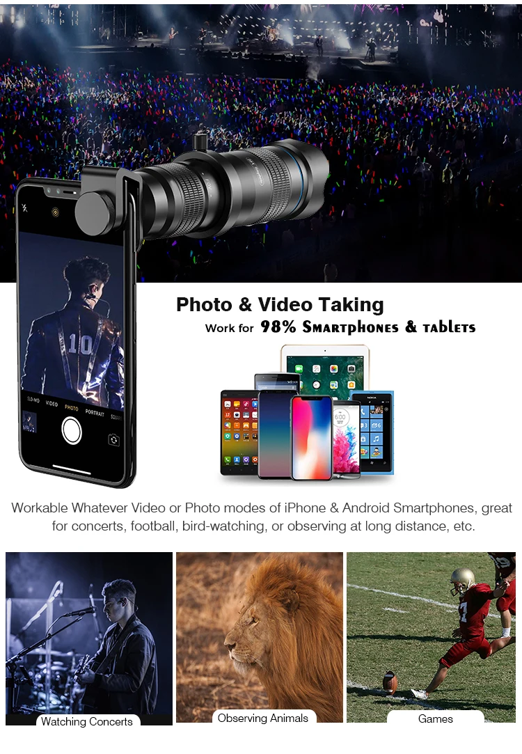 APEXEL 2019 NEW 28X Mobile Phone Telescope Astronomical Professional Smartphone Camera Eyepiece Telescope Lens for Kids