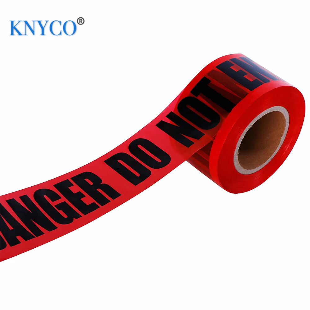 
High strength printed danger PE hazard tape for police warning purpose 