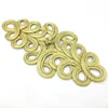 Golden Color Chinese Frog Buttons Chinese Knot Buttons for DIY Cheongsam Tang Suit Invitation Card Decor Sewing Materials