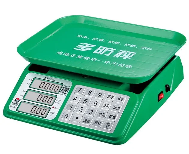 4v4a Rechargeable 420g Battery Butcher Scale 40kg Precise Load Cell Abs