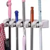 Mop and Broom Holder Multipurpose Wall Mounted Organizer Storage Hooks