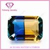 Octagonal Emerald Cut Multi-color Acrylic Grinder Glass Cheap Gemstones