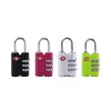 TSA301 Professionally Supply Security Luggage TSA Lock Portable 3 Digits Number Padlock With Keys Combination Padlock