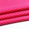Polyester spandex print polka dot satin fabric price per meter for pajamas