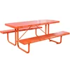 2019 Hot Sale Guangzhou Gavin perforated steel metal outdoor picnic table and bench set