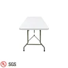 Blow Molded Plastic Top Custom Adjust-Height Design Folding Rectangular Dining Table