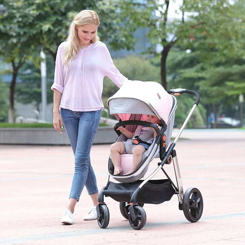 high view baby stroller