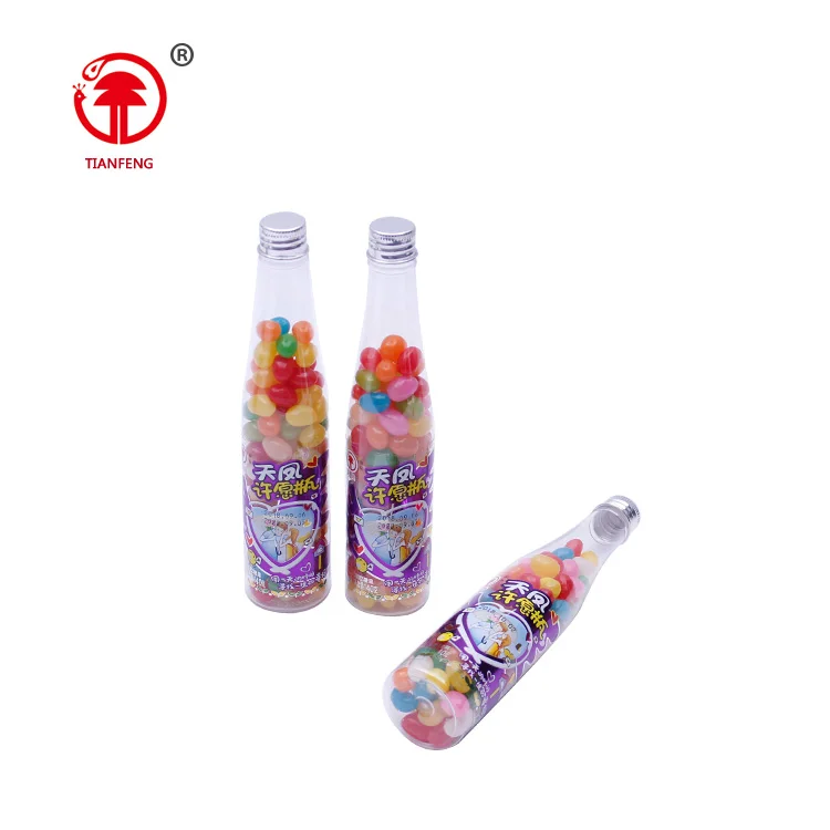 Round Halal Jelly Fiiled Confectionery Jelly Bean Candy With 140g