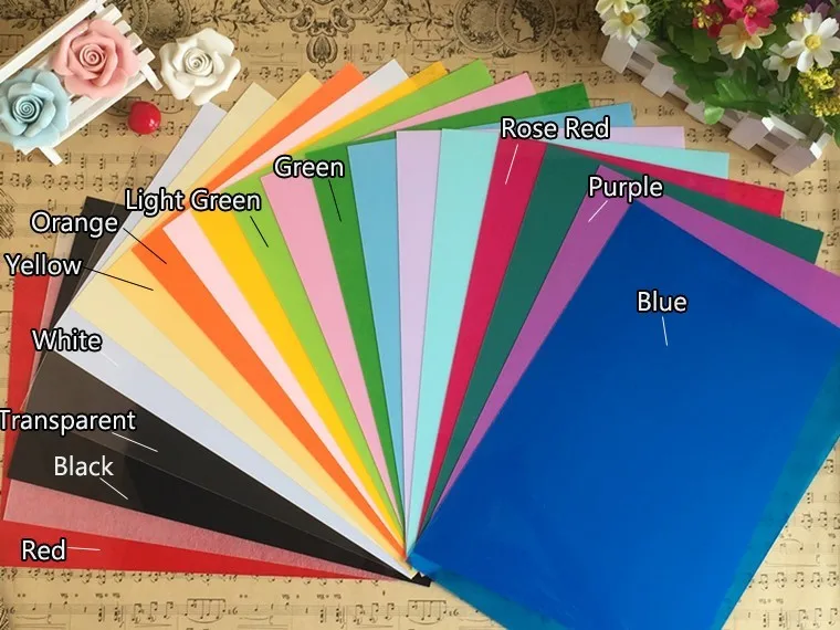 Diy Magic Shrink Plastic Sheet Clear Film Red Yellow Blue Black Multi