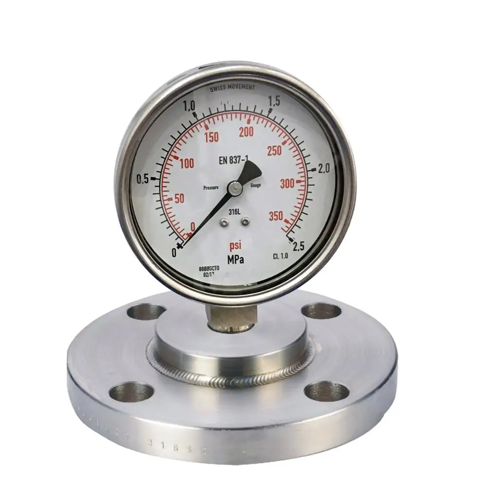 diaphragm seal pressure gauge