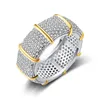 Wholesale High Quality Luxury Full AAA Zircon Bling Ice Out Rings Copper Alloy Rings