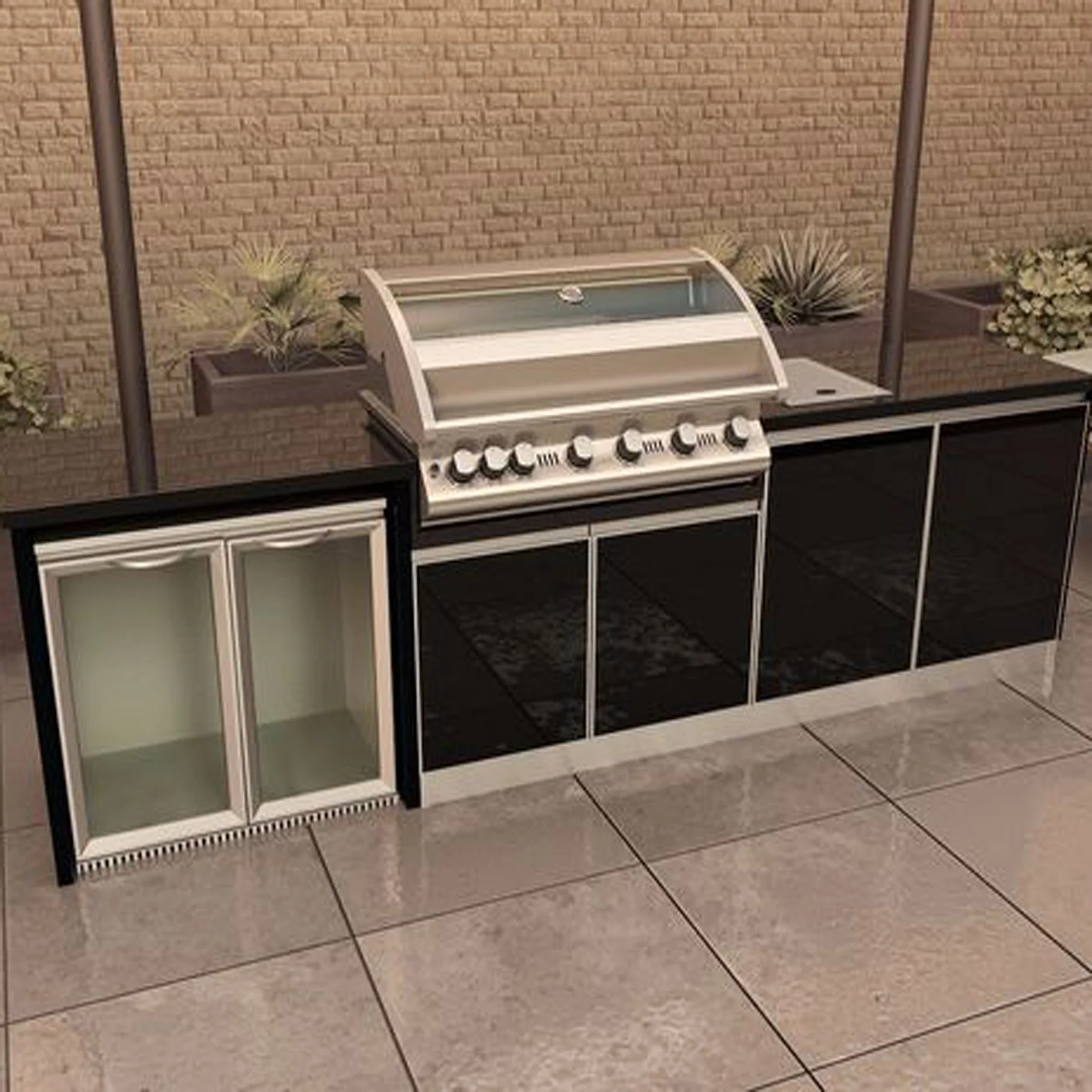Vermonhouzz Custom Outdoor Kitchen - Stainless Steel BBQ