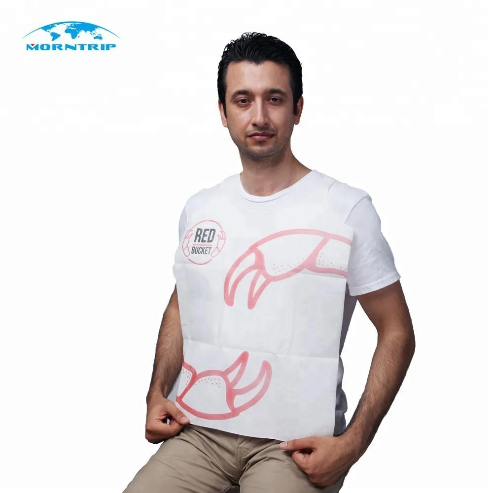 Adult White Waterproof Paper Dental Bib Disposable Apron