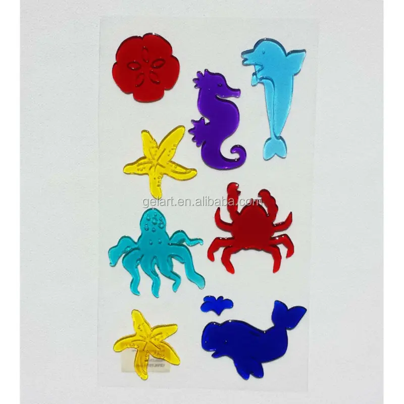 Glass Frosted Sticker Jelly Windows Stickers Normal Gel Clings Cartoon