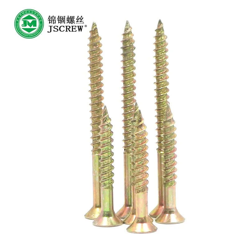 Binding Barrels And Screws Half Thread Gold Plated Flat Head Wood