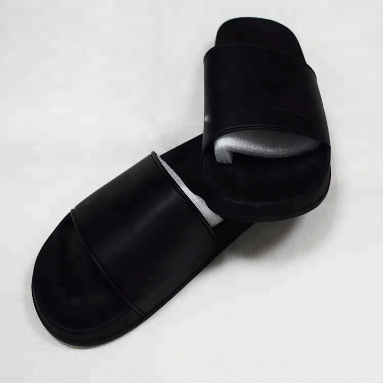  Blank  Sport Slide  Sandal  Black Slide  Sandal  Slipper 