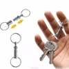 Convenient Detachable Removable Pull Apart Quick Release Keychain Alloy Key Rings Double Heads