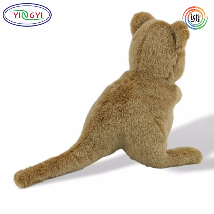 F631 Lifelike Quokka Soft Plush Toy Stuffed Animal Standing Small Brown