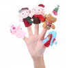 hotsale plush stuffed finger puppets toys/plush ginger bread man finger puppet family toy