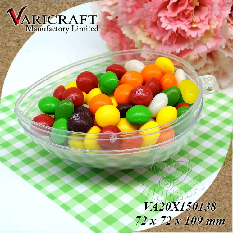 Mini 100mm clear plastic easter egg for sale for party buy 100mm