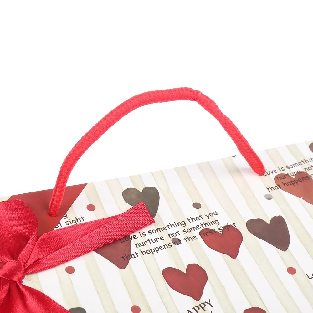 New Product Folding Eco-friendly Reusable Lovely Fancy Paper Gift Bag With Rope Handle