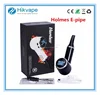 New cool pipe shape herb vape e cigarette homles digital pod herbal vaporizer titan 3 dry herb vape pen