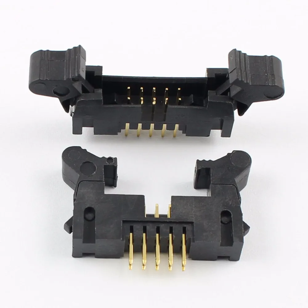 Hoyato Pin Header Connector 2mm Pitch 2x5 10 Pin Male Straight Ejector