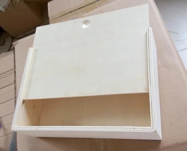 Economic packing wood box sliding slid style