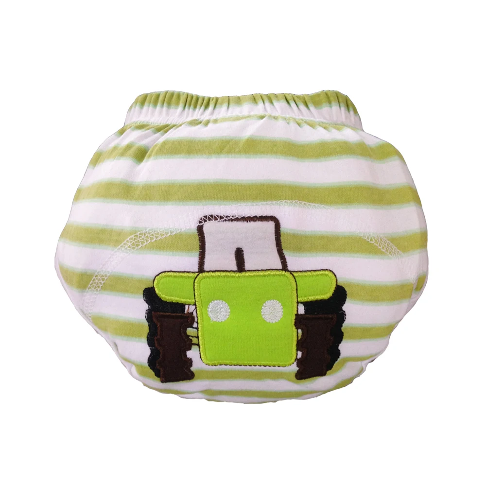 Wholesales Price 100 Cotton Embroidery Cute Patterns Baby Training