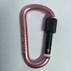 Keyring Screw Lock D-Ring Spring Loaded Carabiner Hook