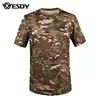 Multi-colors Multifunctional Camo Round-Neck Short Sleeve outdoor Army fans men's tactical T-Shirts